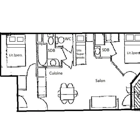 Apartment Des Alpages - 3 Pieces 6 Pers - Les Des Alpages - Plagne Soleil Mae-4284 La Plagne
